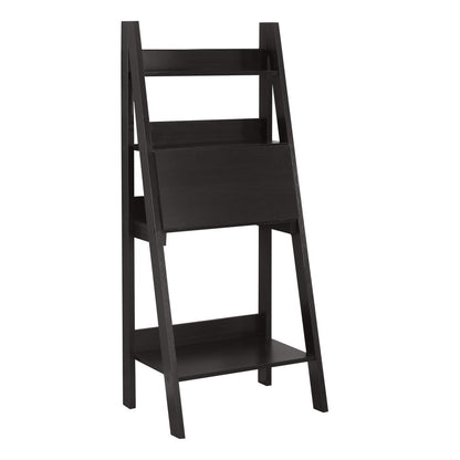 26" Taupe Wood Ladder Desk