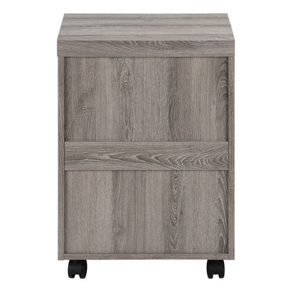 25" Gray Particle Board Filing Cabinet With Drawers