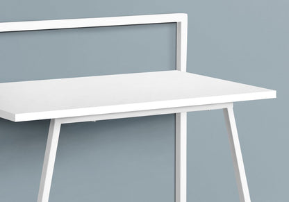 18" White and Gray Computer Desk