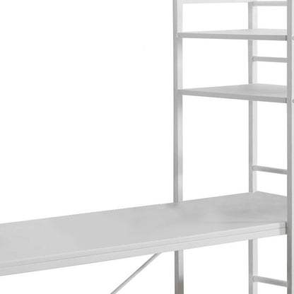 47" White Computer Desk