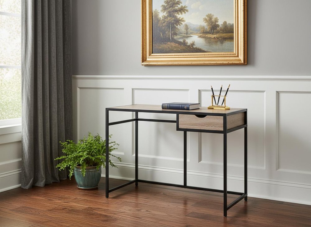 42" Black Computer Desk