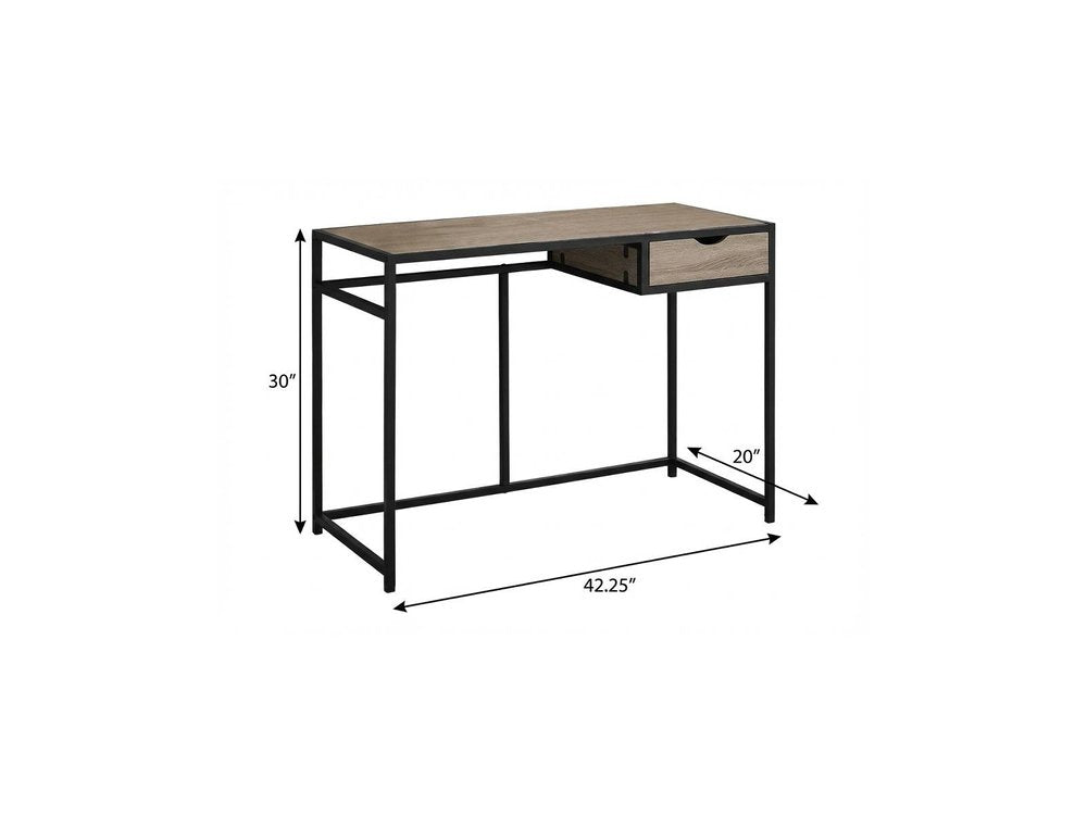 42" Black Computer Desk