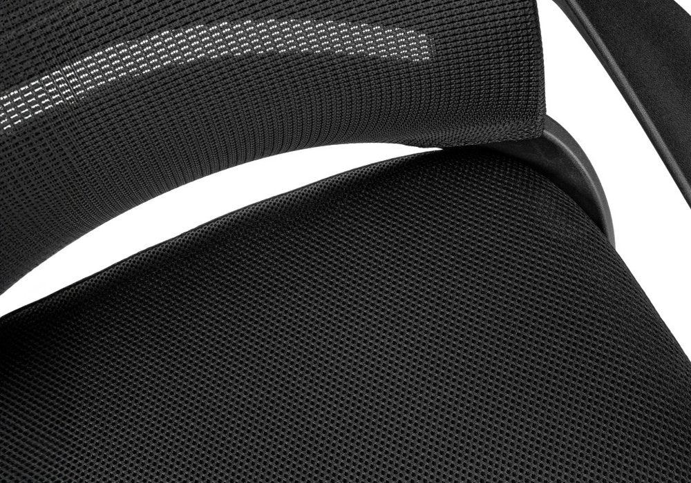 Black Adjustable Height Swivel Rolling Office Chair