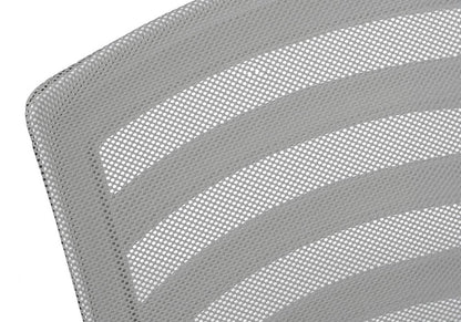 Black Polyester Seat Swivel Adjustable Task Chair Mesh Back Plastic Frame