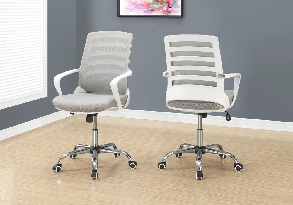 Black Adjustable Height Swivel Rolling Office Chair