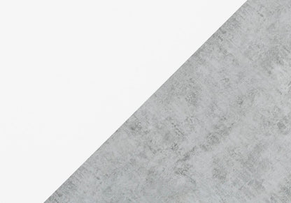 47" Taupe and Silver L Shape Computer Desk With Two Drawers