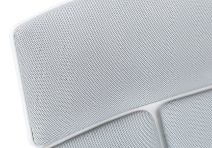 Gray Fabric Tufted Seat Swivel Adjustable Executive Chair Fabric Back Plastic Frame