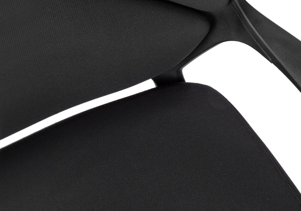 Gray Fabric Tufted Seat Swivel Adjustable Executive Chair Fabric Back Plastic Frame