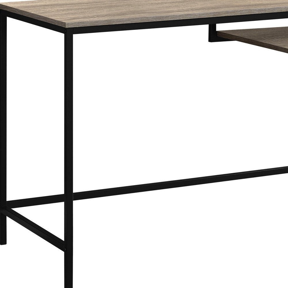 48" White and Silver Computer Desk
