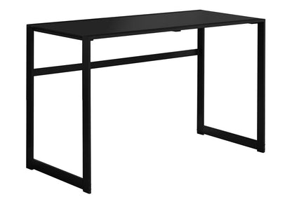 22" Black Glass Computer Desk