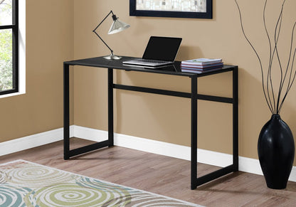 22" Black Glass Computer Desk