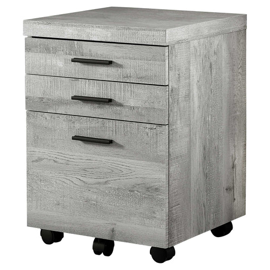 25.25" Particle Board And Mdf Filing Cabinet With 3 Drawers