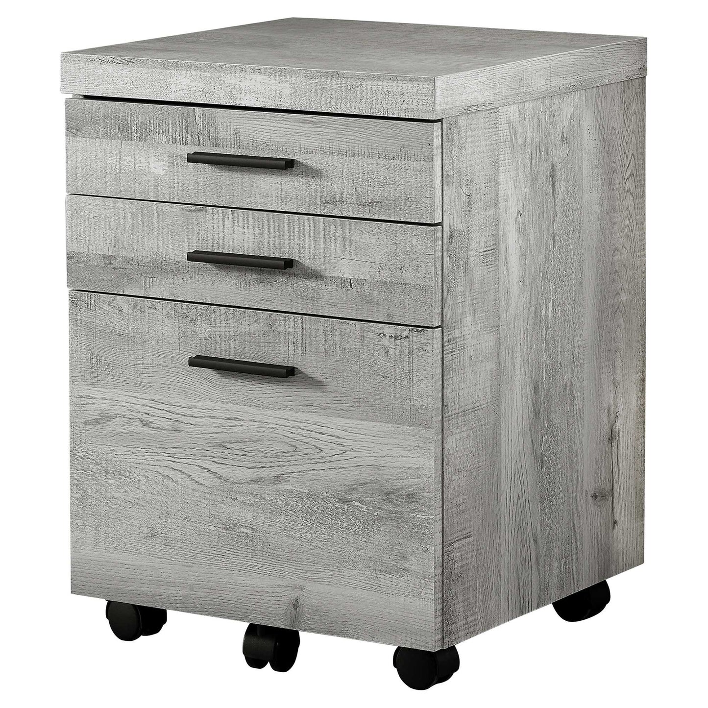 17.75" X 18.25" X 25.25" Taupe Particle Board 3 Drawers  Filing Cabinet