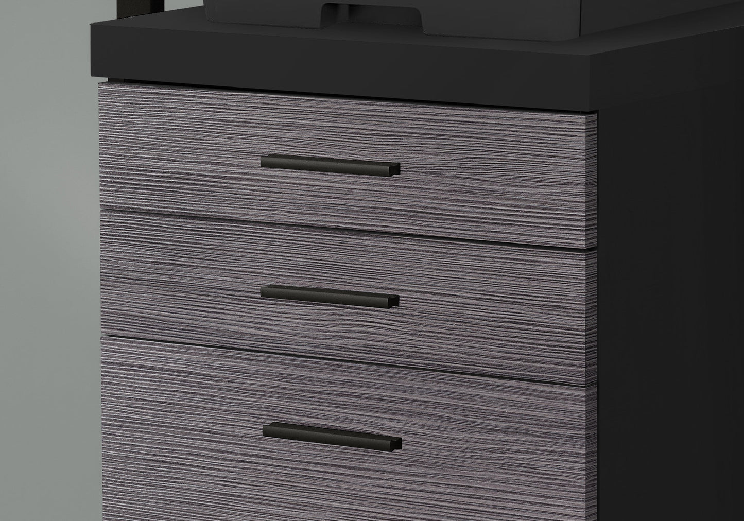 17.75" X 18.25" X 25.25" Taupe Particle Board 3 Drawers  Filing Cabinet