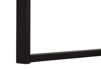 60" Taupe and Black Computer Desk With Three Drawers