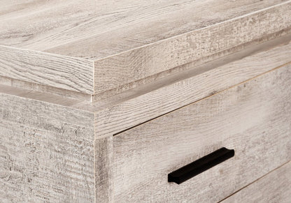 47" Gray L Shape Computer Desk With Three Drawers