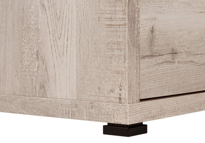 47" Gray L Shape Computer Desk With Three Drawers