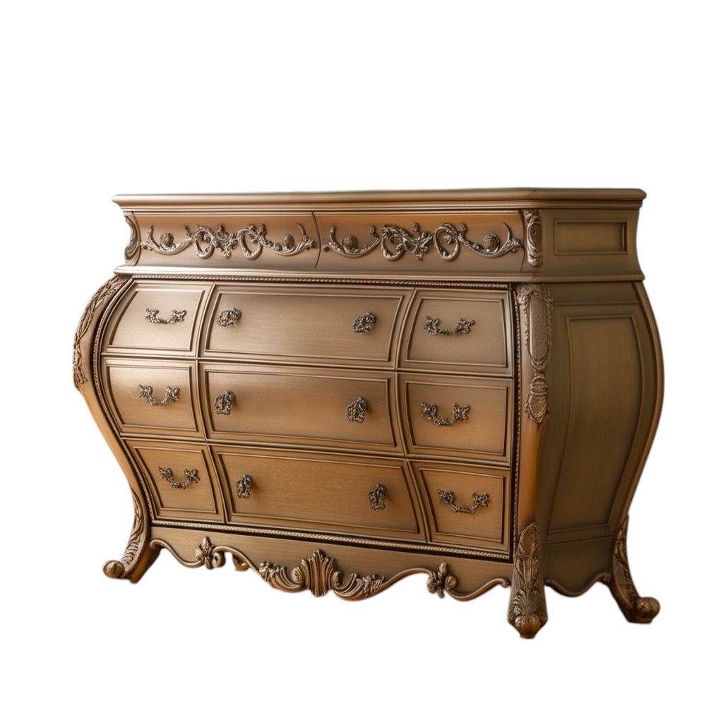 41" Brown Solid Wood 11 Combo Dresser