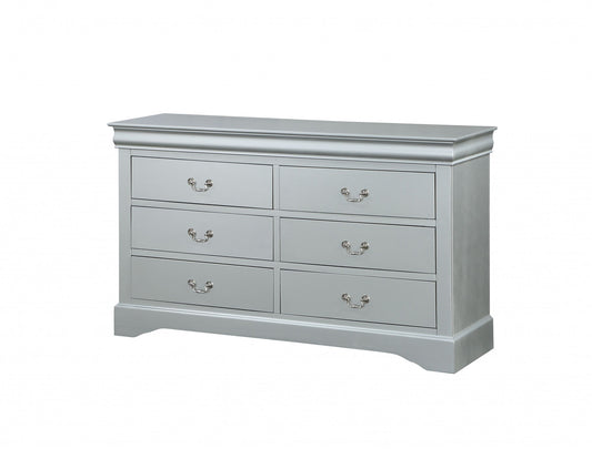 15" White Solid Wood Double Dresser