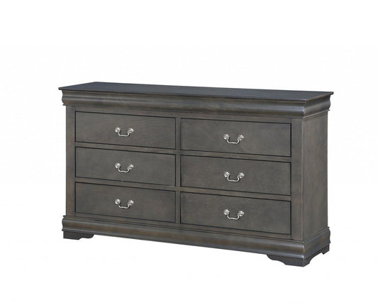 73" Off White Solid Wood Nine Drawer Double Dresser
