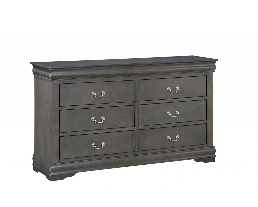 73" Off White Solid Wood Nine Drawer Double Dresser