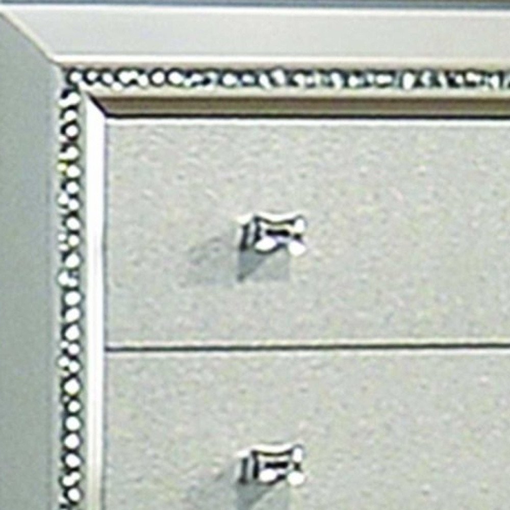 18" Champagne Wood Five Drawer Dresser