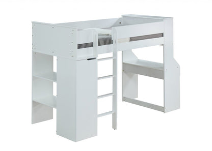 Wood Twin Loft Bed With No