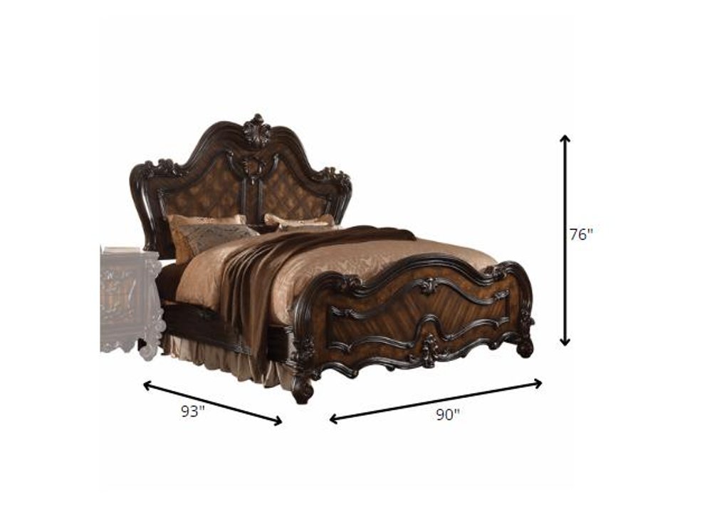 Dark Brown Queen Bed Frame