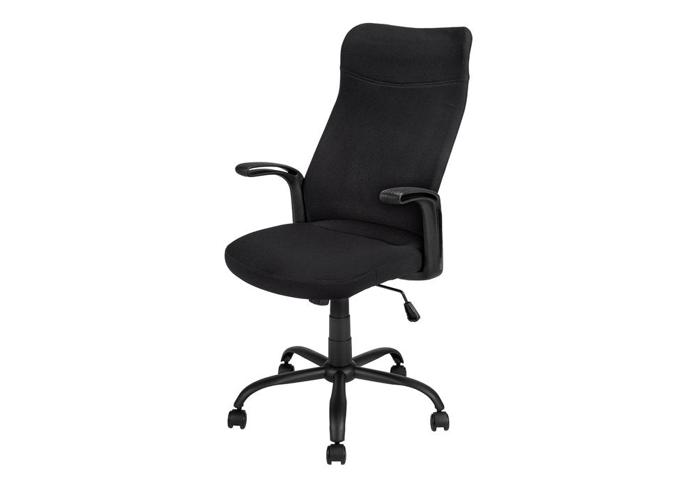 Black Adjustable Height Swivel Rolling Office Chair