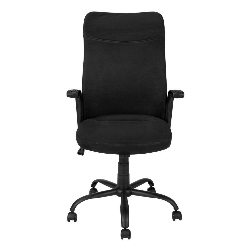 Black Adjustable Height Swivel Rolling Office Chair