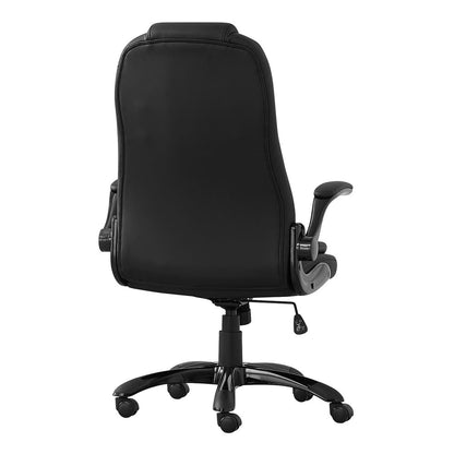 Black Adjustable Height Swivel Rolling Executive Office Chair