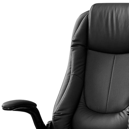 Black Adjustable Height Swivel Rolling Executive Office Chair