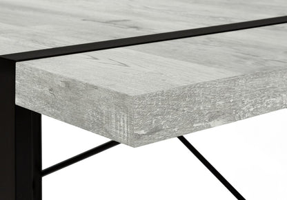 24" Gray and Black Computer Desk