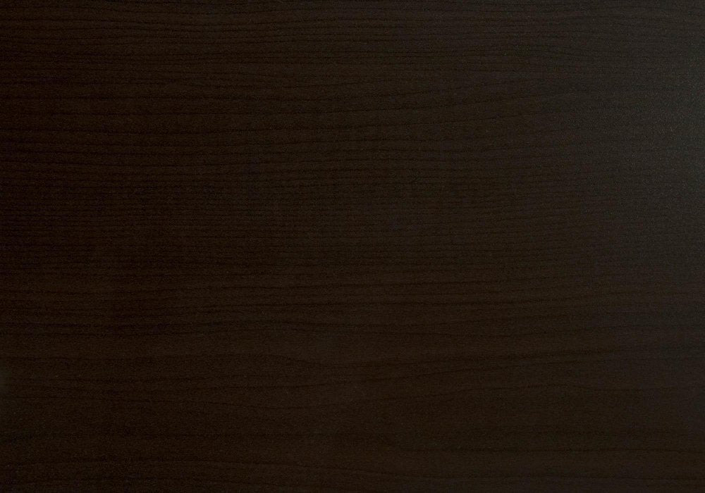 47" Dark Brown and Gold Computer Desk With Two Drawers