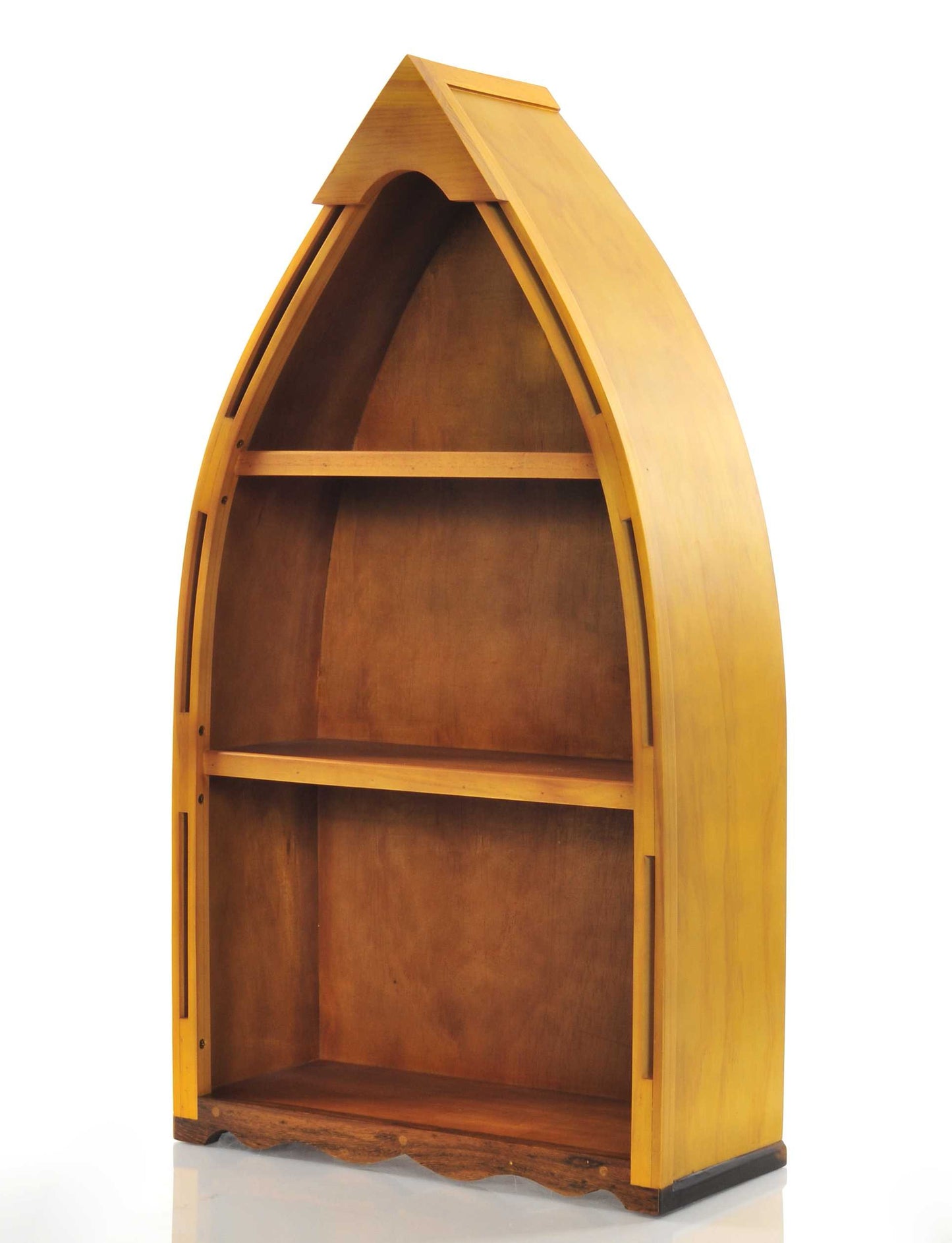 34" Wood Three Tier Boat Bookcase