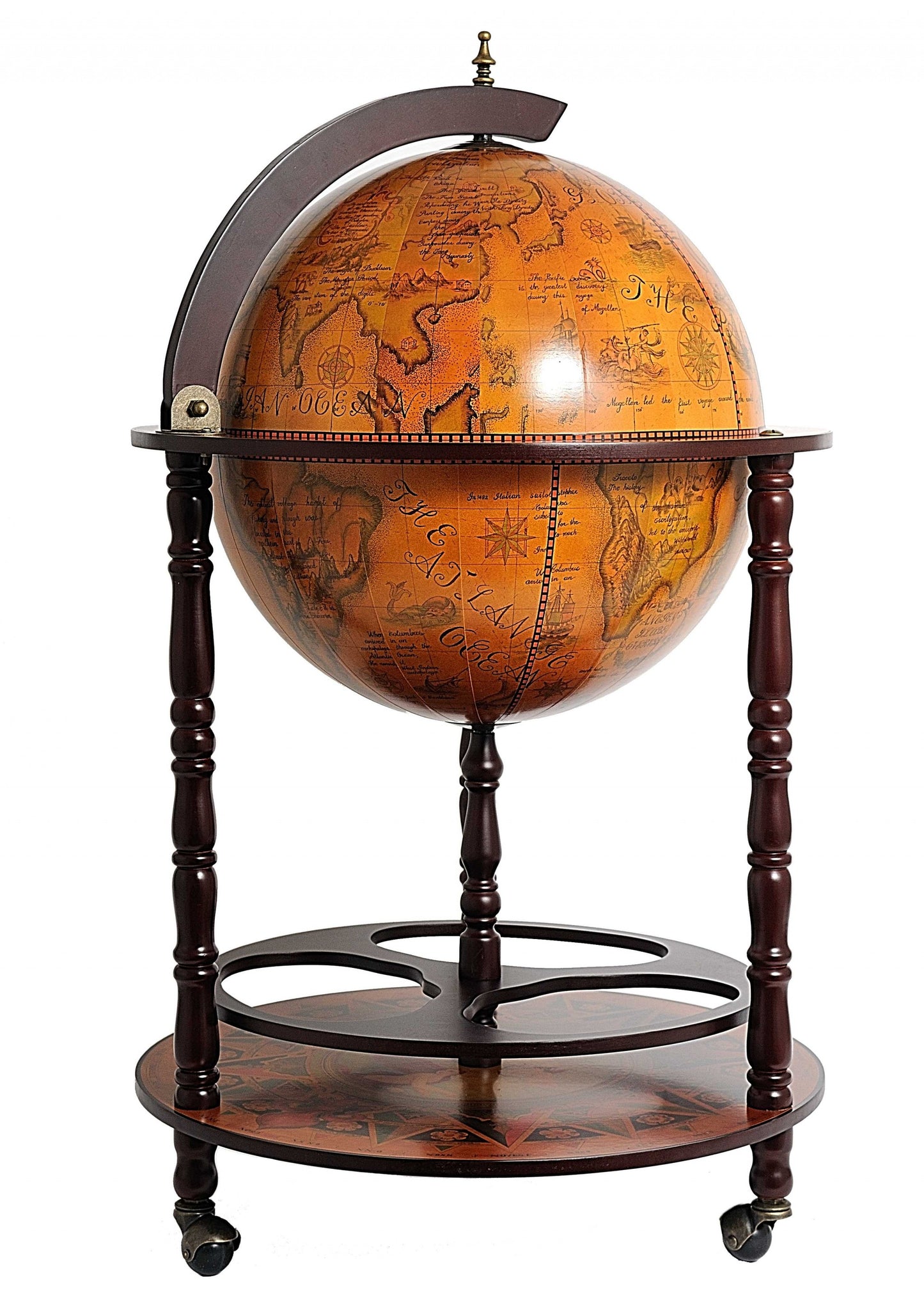 22" X 22" X 37" Globe Drink Cabinet