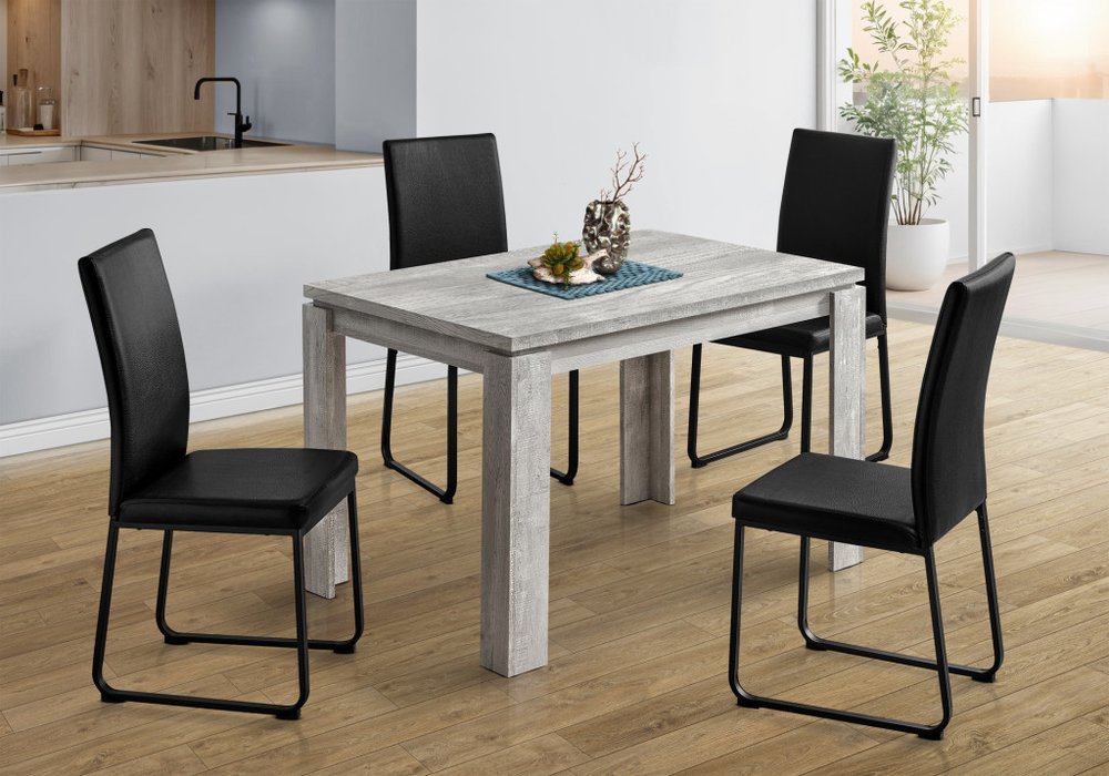 47" Gray Dining Table