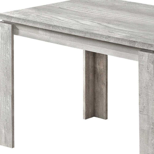 47" Gray Dining Table