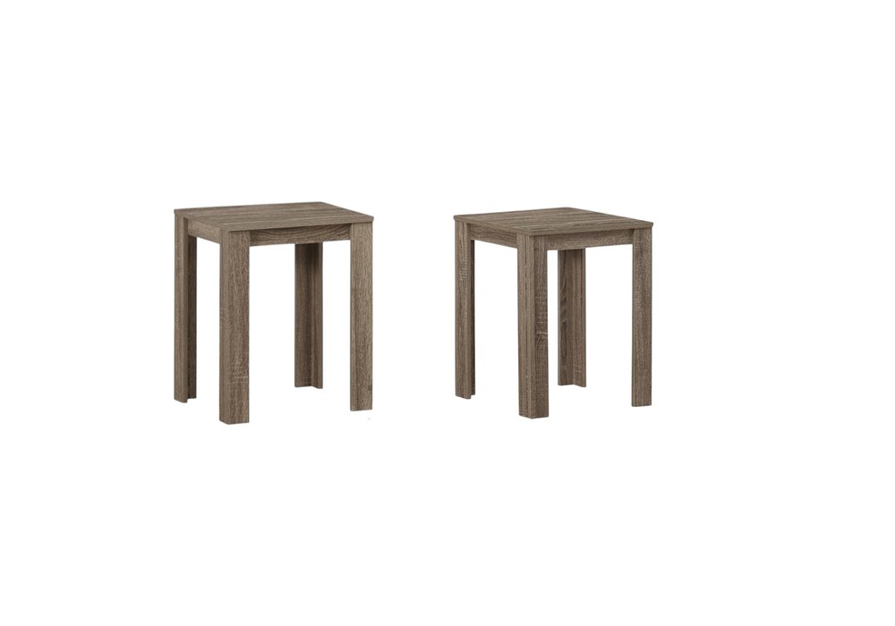 Set of Three 44" Taupe Coffee Table