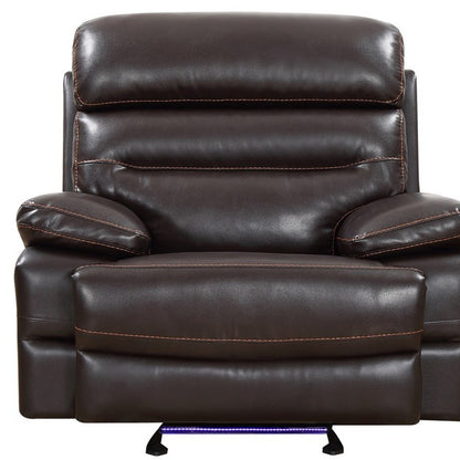 43" X 40" X 41" Brown  Power Reclining Chair