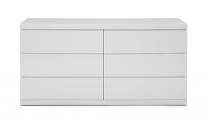 63 X 20 X 30 White Double Dresser