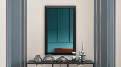 Black Rectangle Accent Mirror