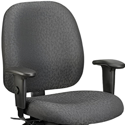 Charcoal Adjustable Swivel Fabric Rolling Office Chair