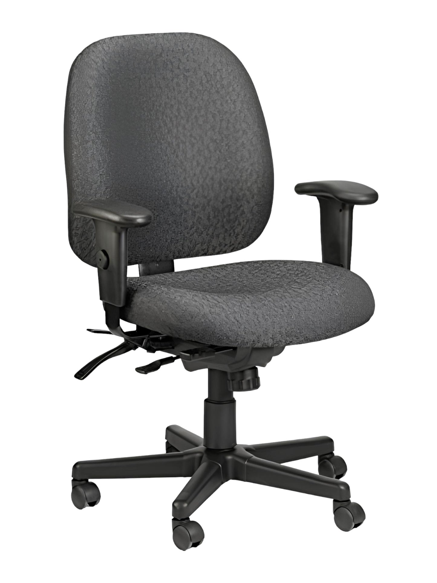 Charcoal Adjustable Swivel Fabric Rolling Office Chair