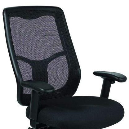 Black Adjustable Swivel Mesh Rolling Office Chair