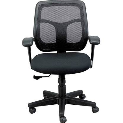 Black Adjustable Swivel Mesh Rolling Office Chair