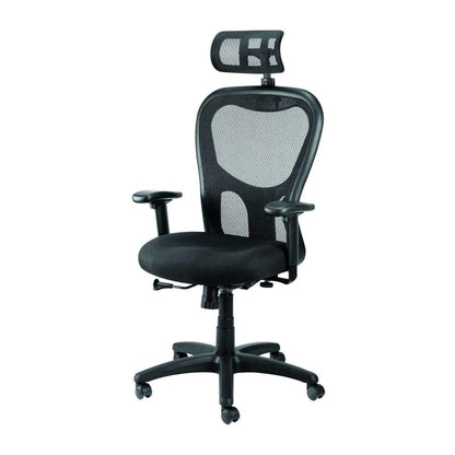 Black Adjustable Swivel Mesh Rolling Executive Office Chair