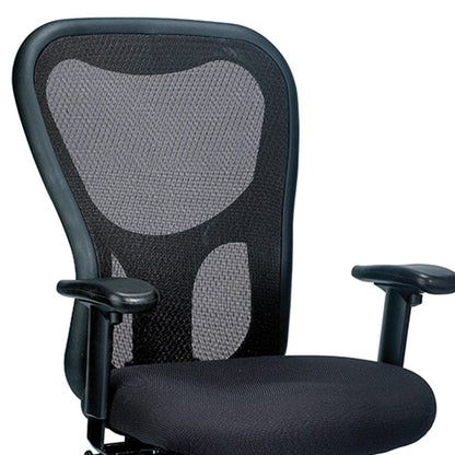 Black Adjustable Swivel Mesh Rolling Office Chair