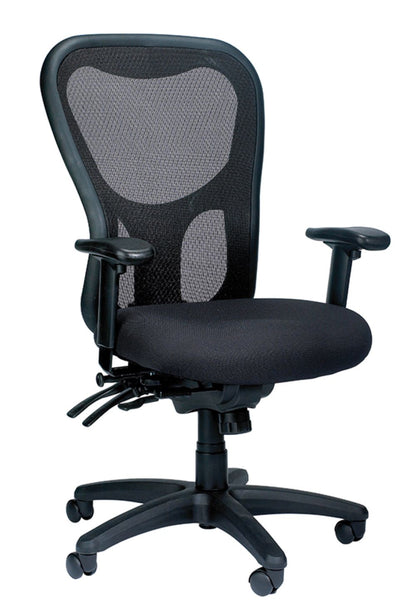 Black Adjustable Swivel Mesh Rolling Office Chair