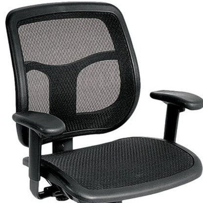 Black Adjustable Swivel Mesh Rolling Office Chair